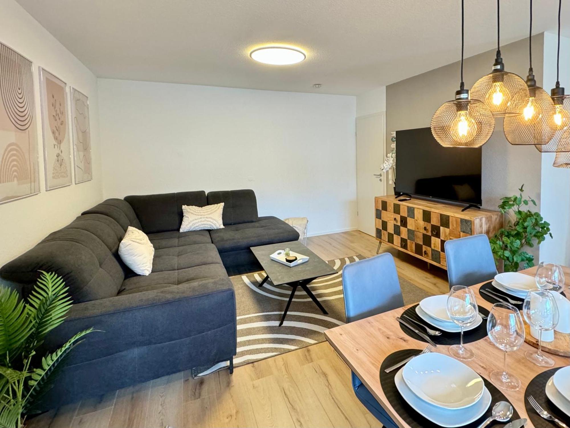 3 Zimmer Apartment, 90 Qm, Ruhig Und Zentrumsnah, Max 6 Pers, 15 Qm Balkon , Private Garage, Internet 1000 Mbit Зиндельфинген Экстерьер фото